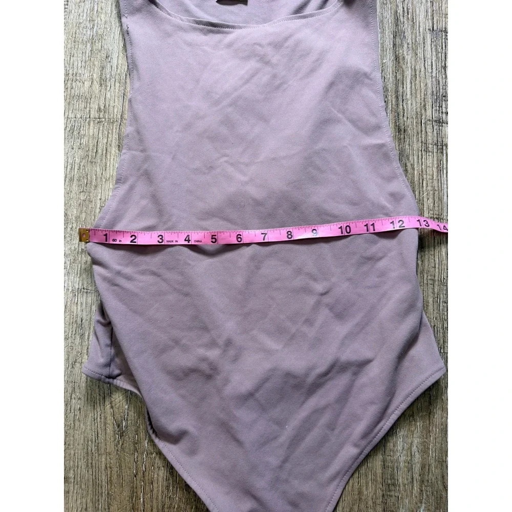 Intimately Free People Sleeveless High Neck Bodysuit Mauve Medium OB475470